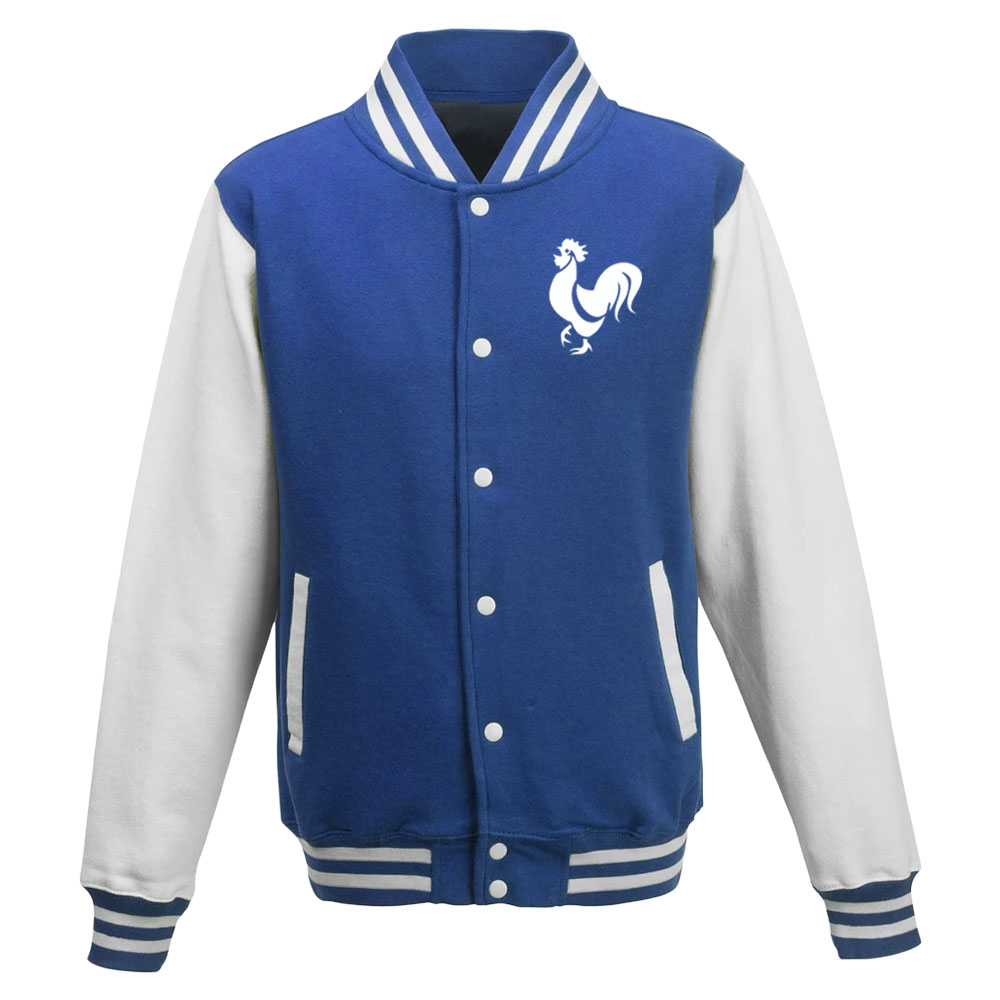 France National Team College Baseball Jacket (Blue)