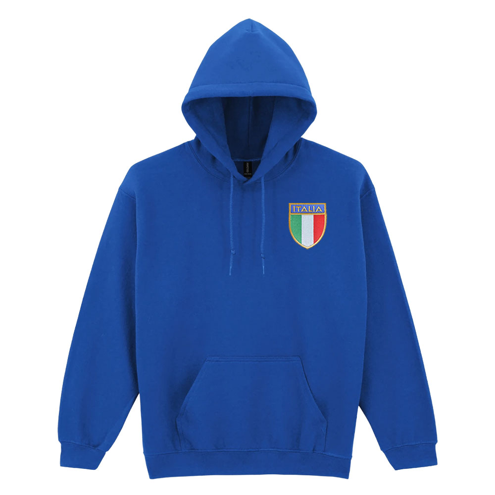 Italy National Team Embroidered Hoody (Royal Blue)