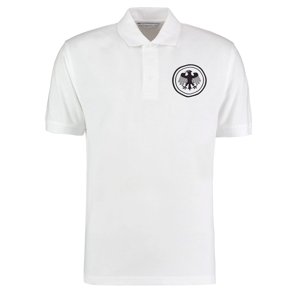 Germany National Team Embroidered Polo Shirt (White)