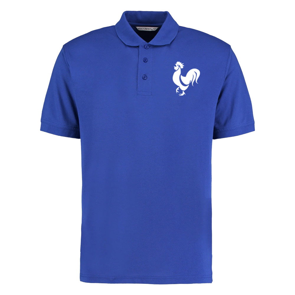 France National Team Embroidered Polo Shirt (Royal Blue)