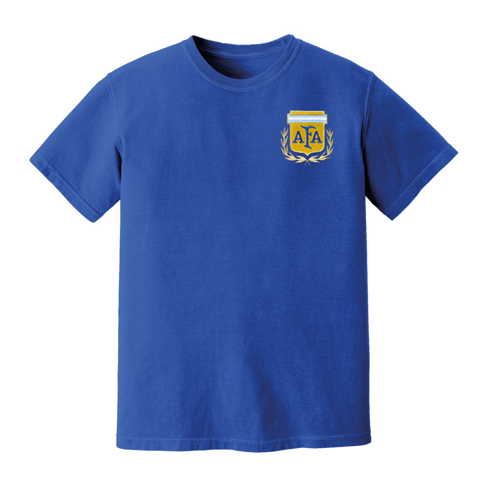 Argentina National Team Embroidered Tee (Royal Blue)