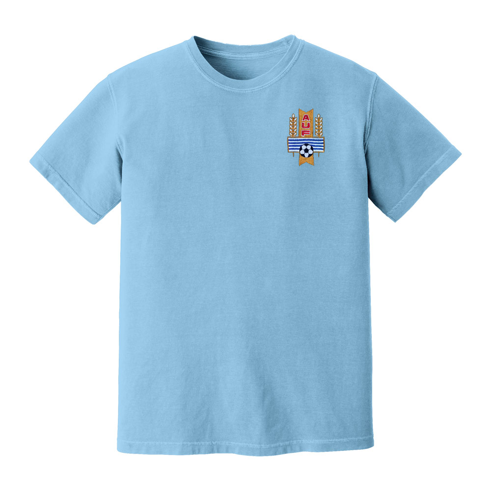 Uruguay National Team Embroidered Tee (Sky Blue)