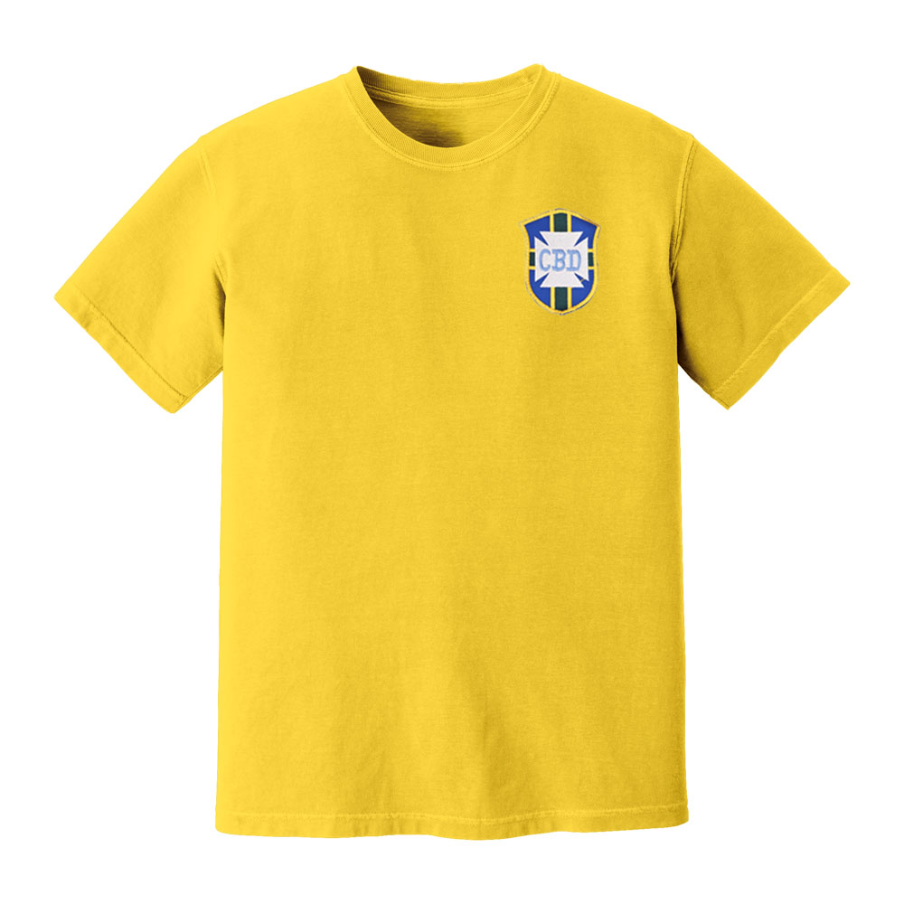 Brazil National Team Embroidered Tee (Yellow)