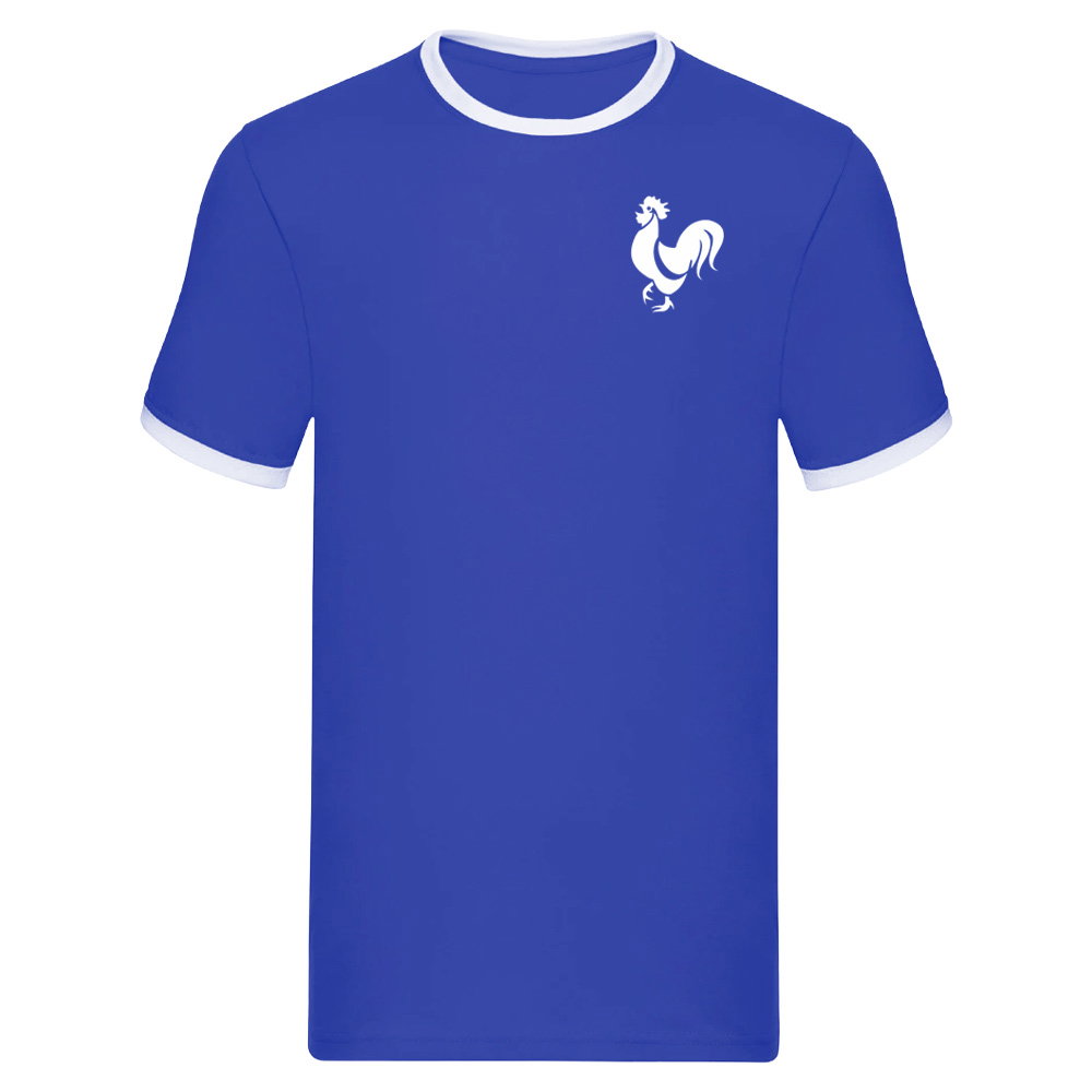 France National Team Embroidered Ringer Tee (Royal Blue)