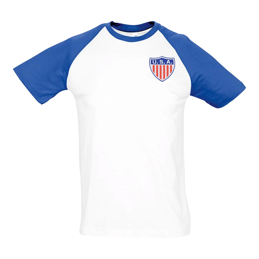 USA National Team Embroidered Contrast Tee (White)