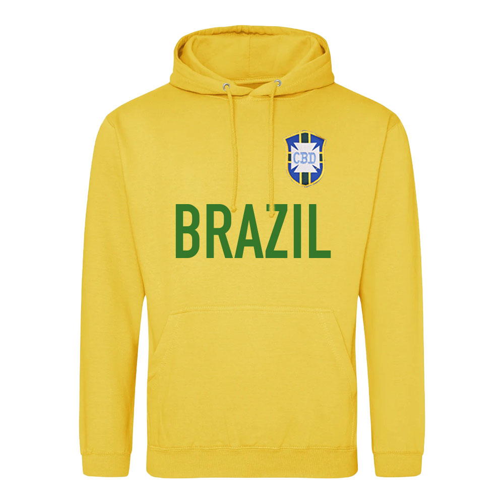 Brazil National Team Text Hoody (Yellow)