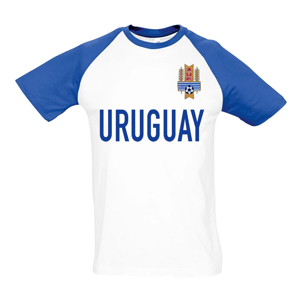 Uruguay National Team Contrast Text Tee (White)