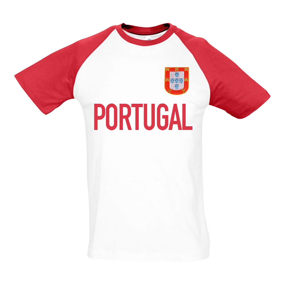 Portugal National Team Contrast Text Tee (White)