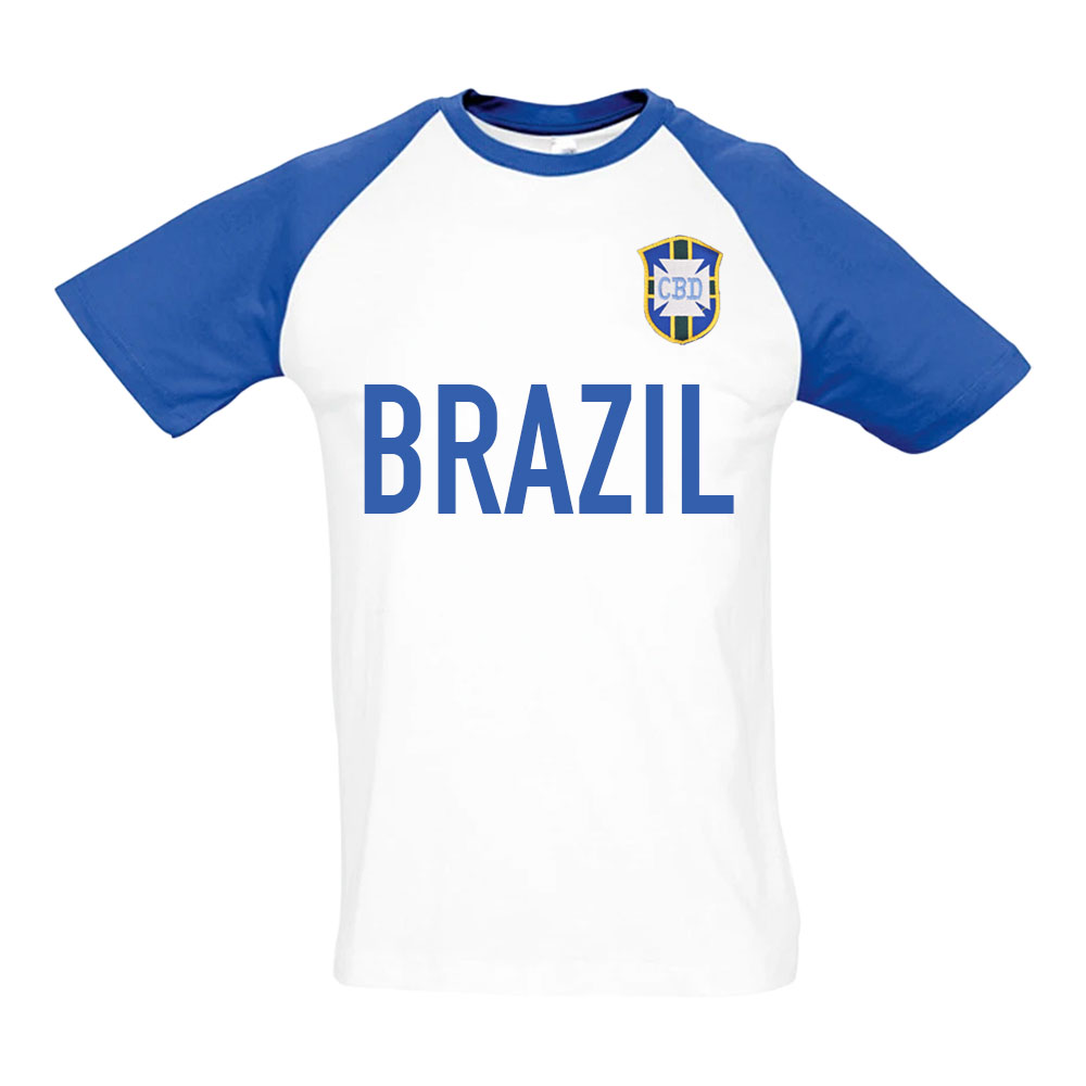 Brazil National Team Contrast Text Tee (White)