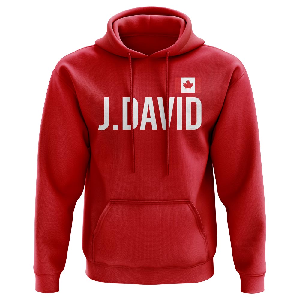 J.David Canada Name Hoody (Red)