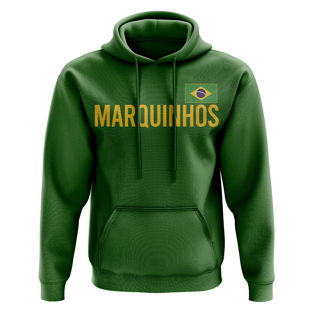 Marquinhos Brazil Name Hoody (Green)