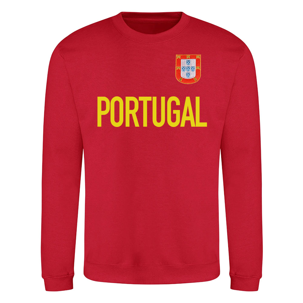 Portugal National Team Text Sweatshirt (Red)