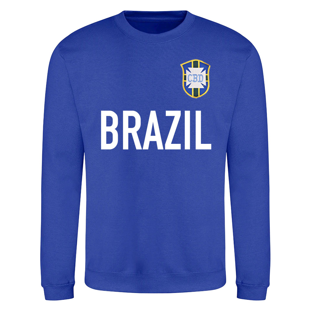 Brazil National Team Text Sweatshirt (Royal Blue)