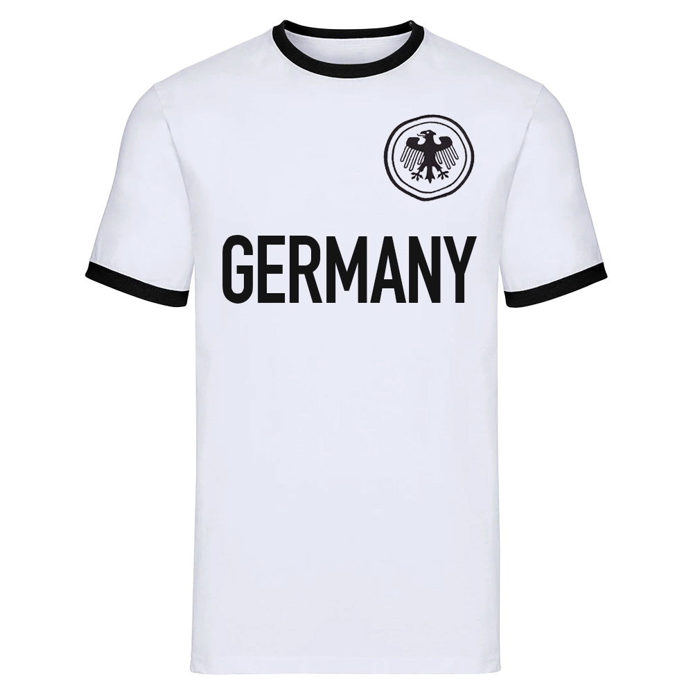 Germany National Team Text Ringer Tee (White)