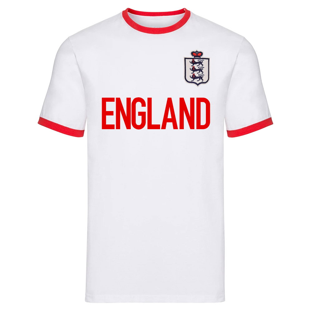 England National Team Text Ringer Tee (White)