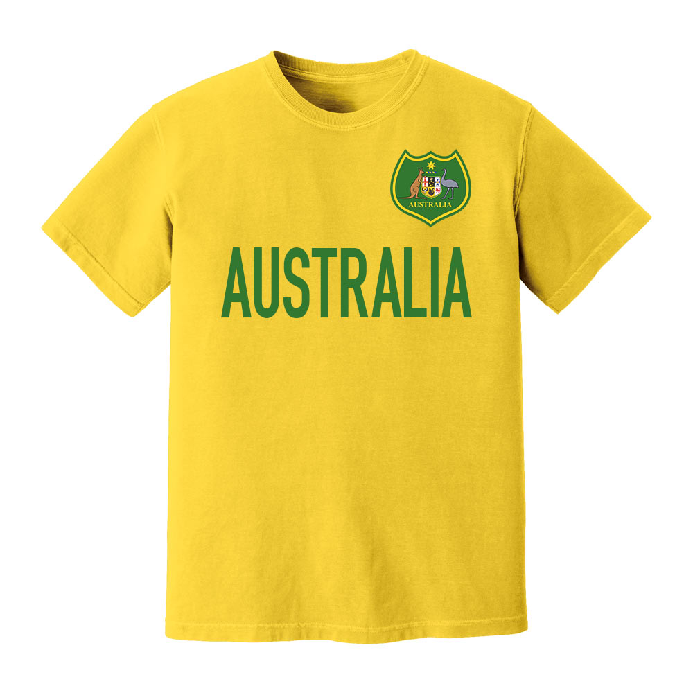 Australia National Team Text T-shirt (Yellow)