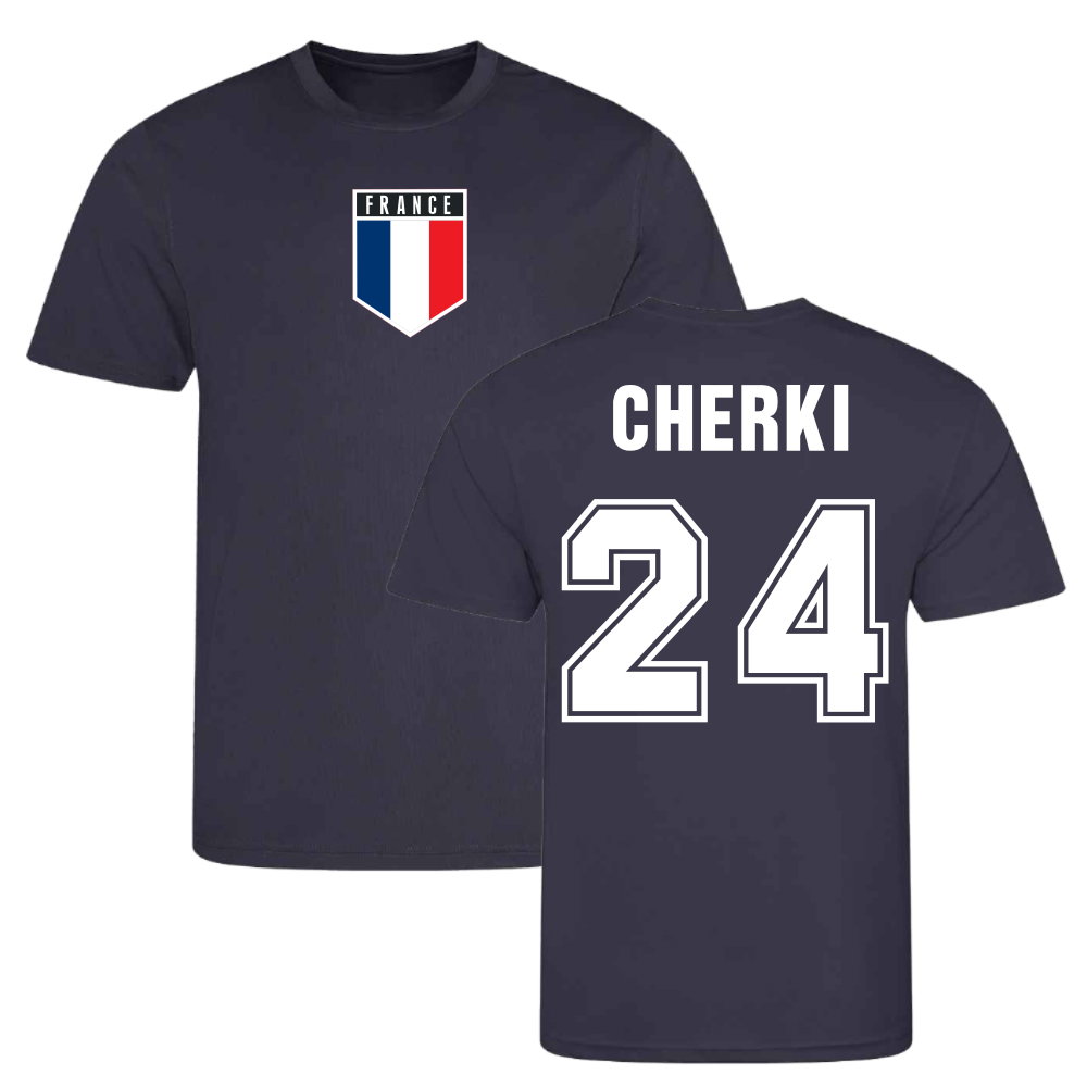 Rayan Cherki France Training Jersey (Navy)