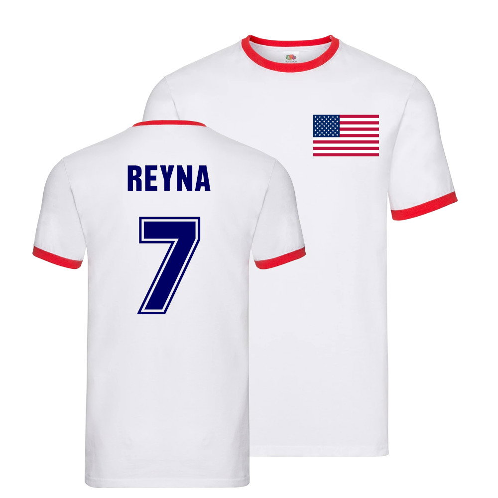 Gio Reyna USA Ringer T-Shirt (White)
