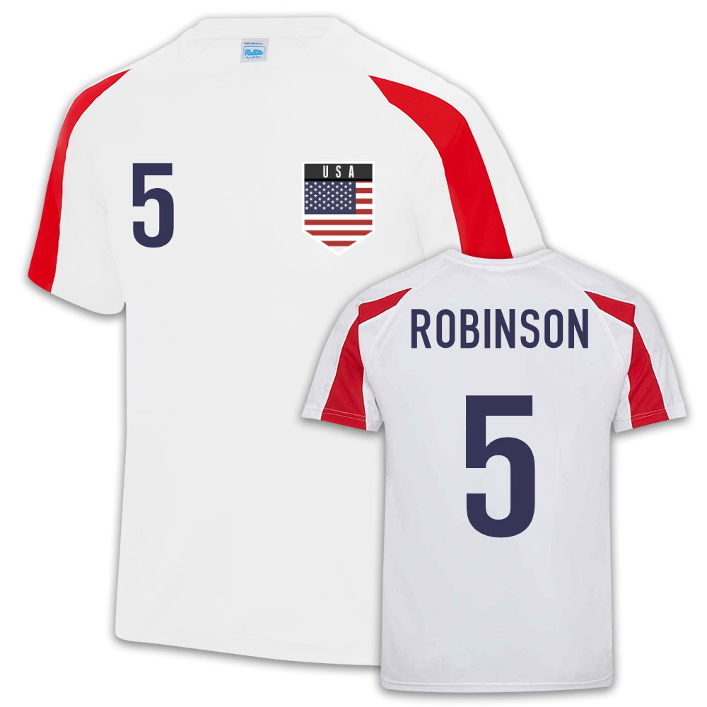 Antonee Robinson USA Sports Training Jersey (White)