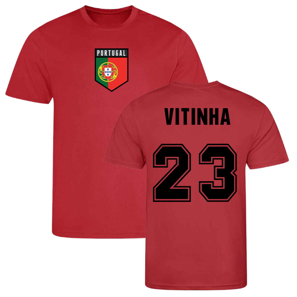 Vitinha Portugal Training Jersey (Red)