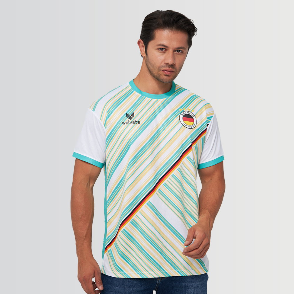 Germany Iconic Football Jersey (Wolvate) Kids Short Sleeve