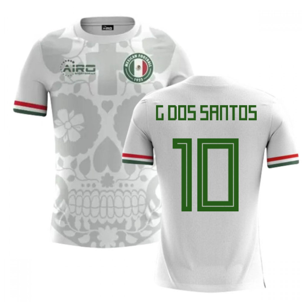 2025-2026 Mexico Away Concept Football Shirt (G.Dos Santos 10) - Kids