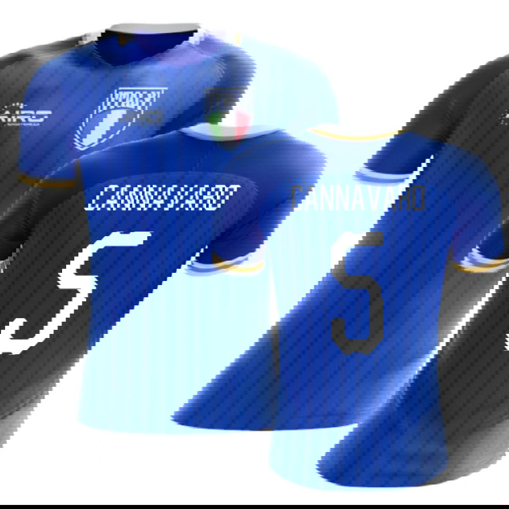 2025-2026 Italy Home Concept Football Shirt (Cannavaro 5) - Kids