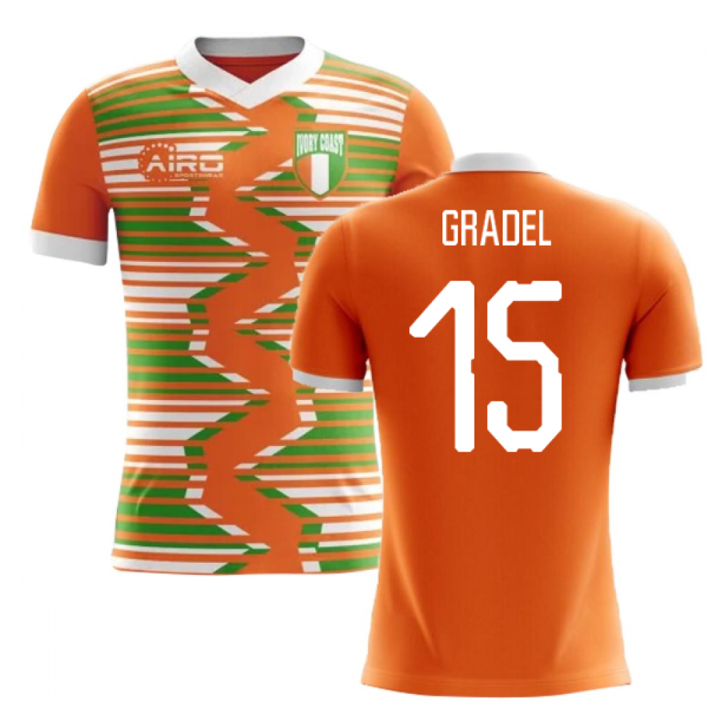 2025-2026 Ivory Coast Home Concept Football Shirt (Gradel 15) - Kids