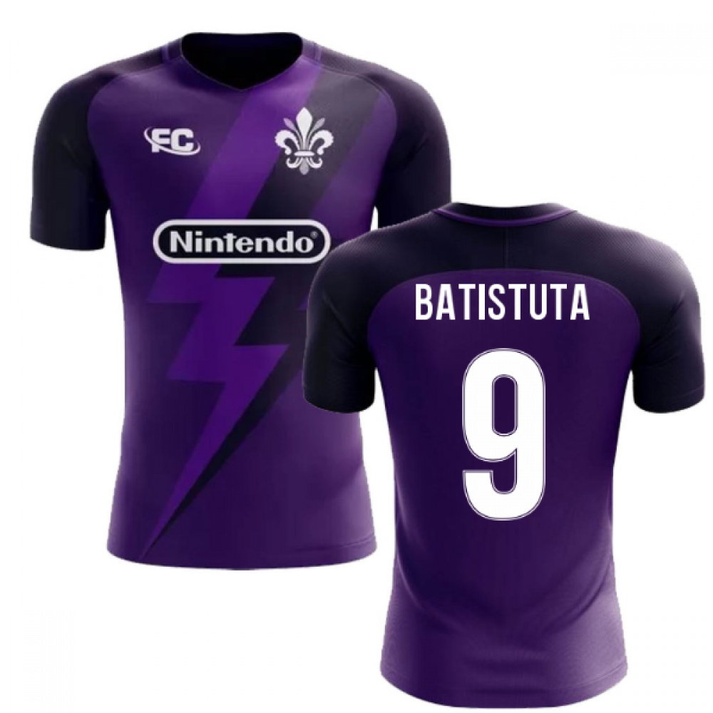 2025-2026 Fiorentina Fans Culture Home Concept Shirt (Batistuta 9) - Kids