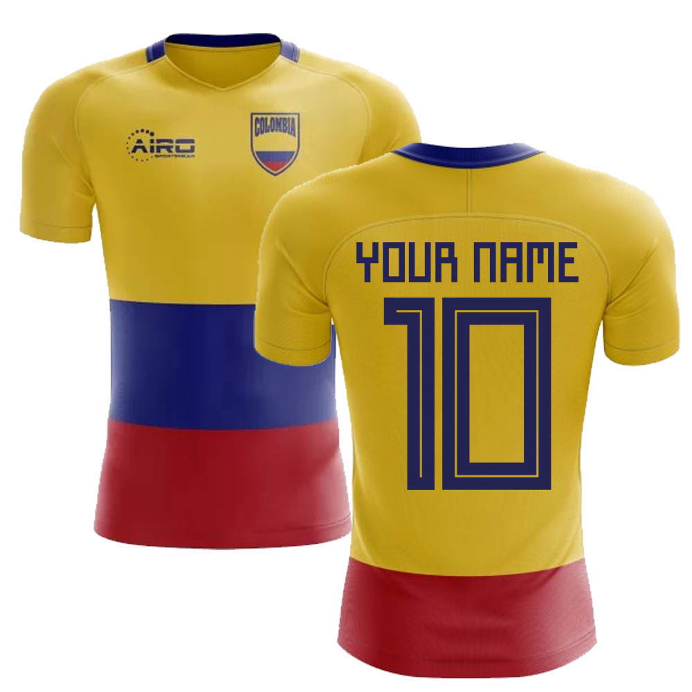 2025-2026 Colombia Flag Concept Football Shirt (Your Name)
