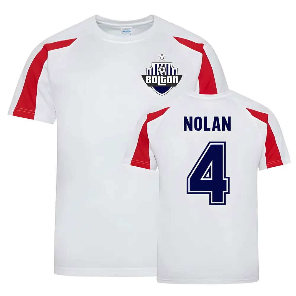 Kevin Nolan Bolton Sports Training Jersey (White)