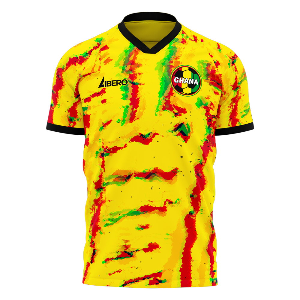 Ghana 2026-2027 Concept Away Shirt (Libero) Kids Short Sleeve
