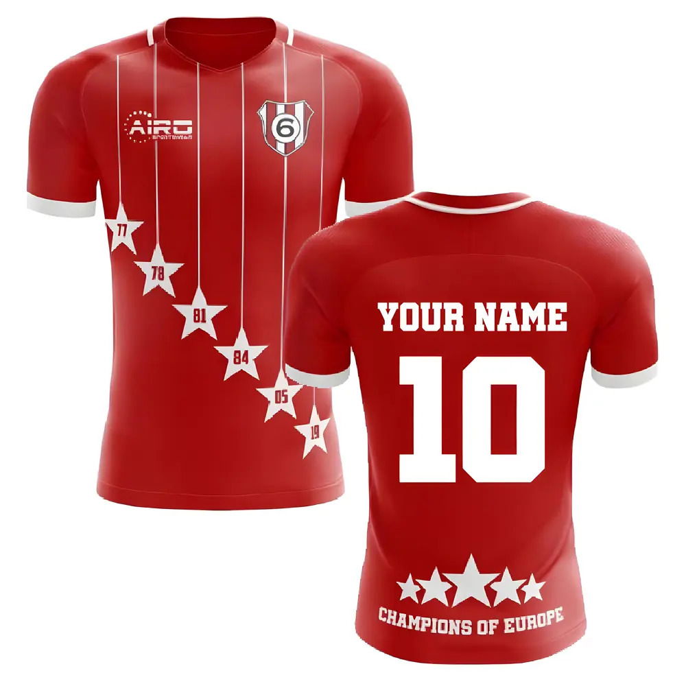 2025-2026 Liverpool 6 Time Champions Concept Football Shirt (Your Name)