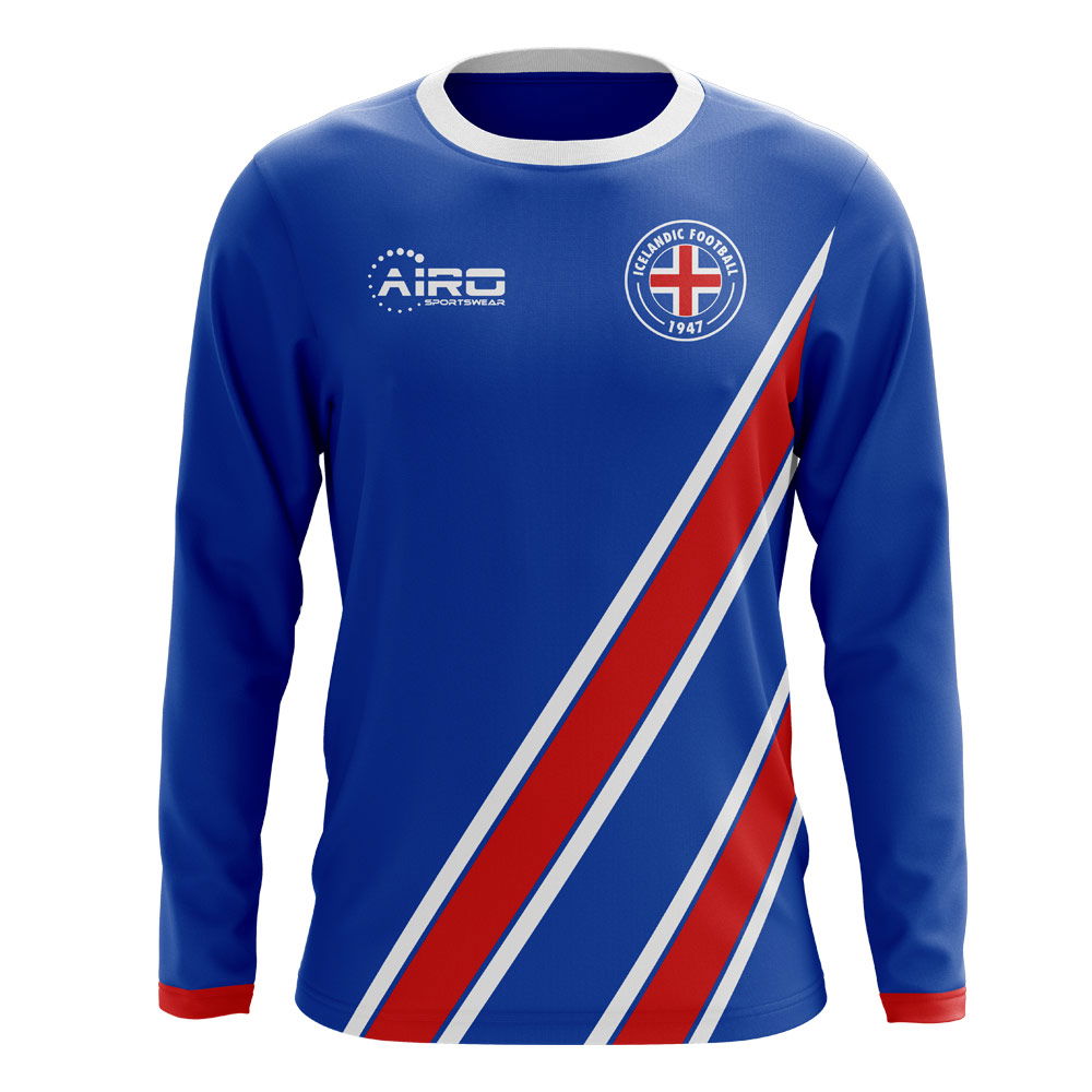 2025-2026 Iceland Long Sleeve Home Concept Football Shirt (Kids)