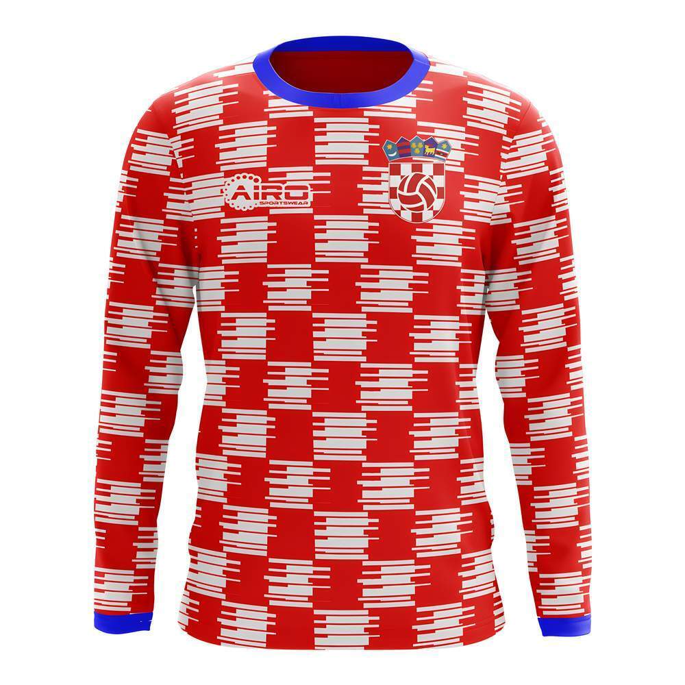 2025-2026 Croatia Long Sleeve Home Concept Football Shirt (Kids)