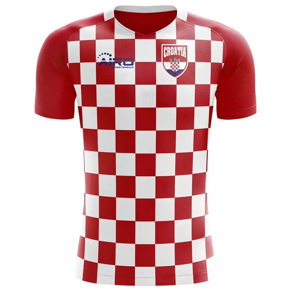 2025-2026 Croatia Flag Concept Football Shirt - Adult Long Sleeve
