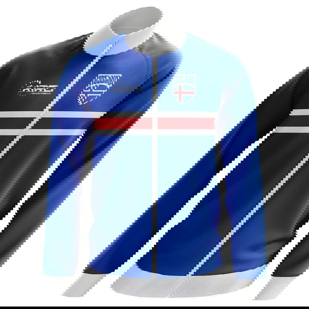 Iceland Concept Football Track Jacket (Blue) - Kids