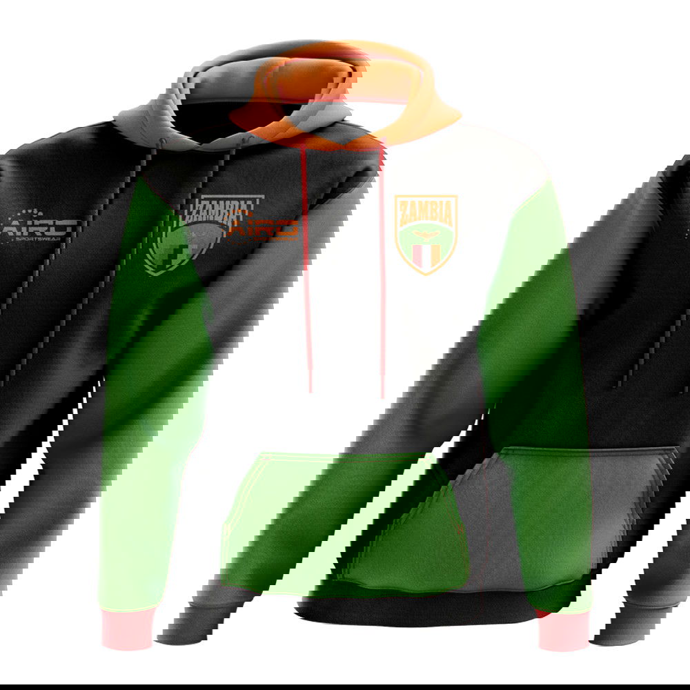Zambia Concept Country Football Hoody (Black)