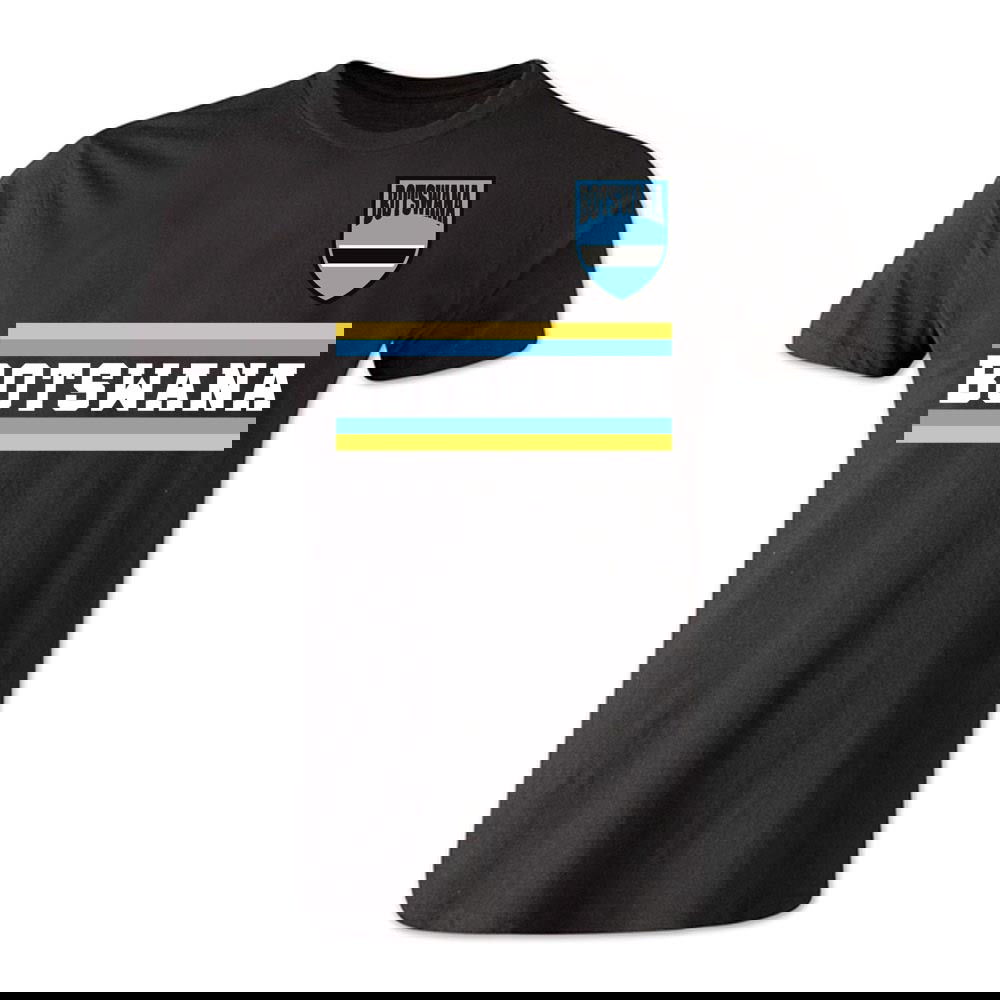 Botswana Core Football Country T-Shirt (Black)