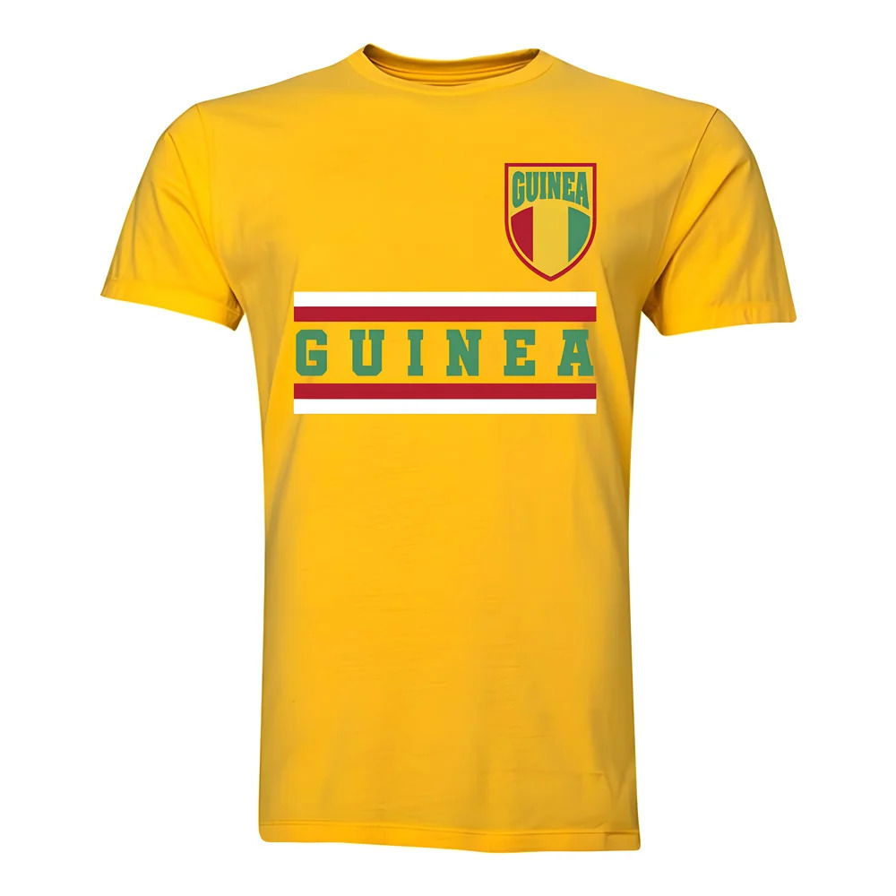 Guinea Core Football Country T-Shirt (Yellow)
