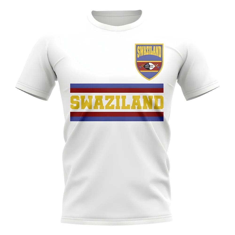 Swaziland Core Football Country T-Shirt (White)