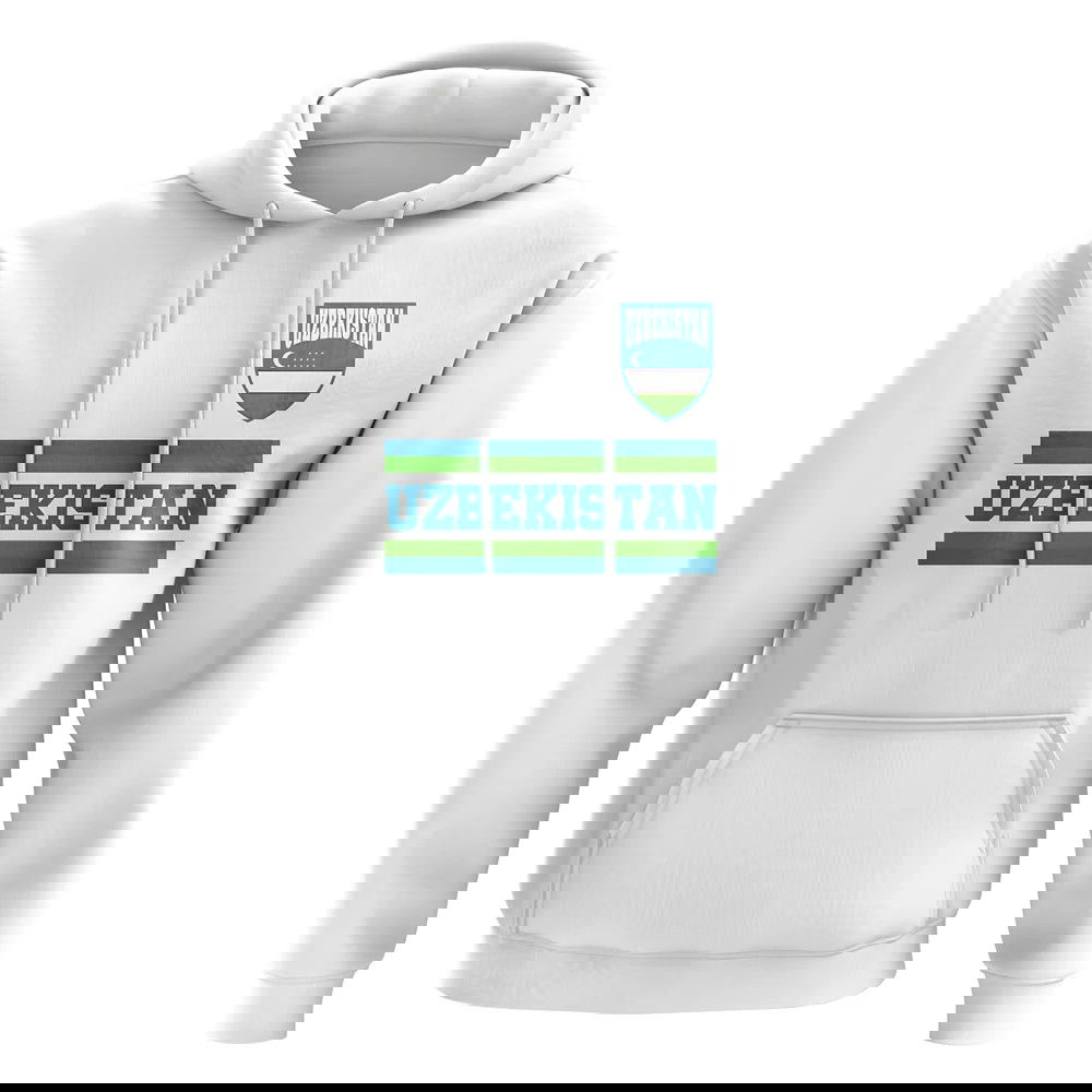 Uzbekistan Core Football Country Hoody (White)