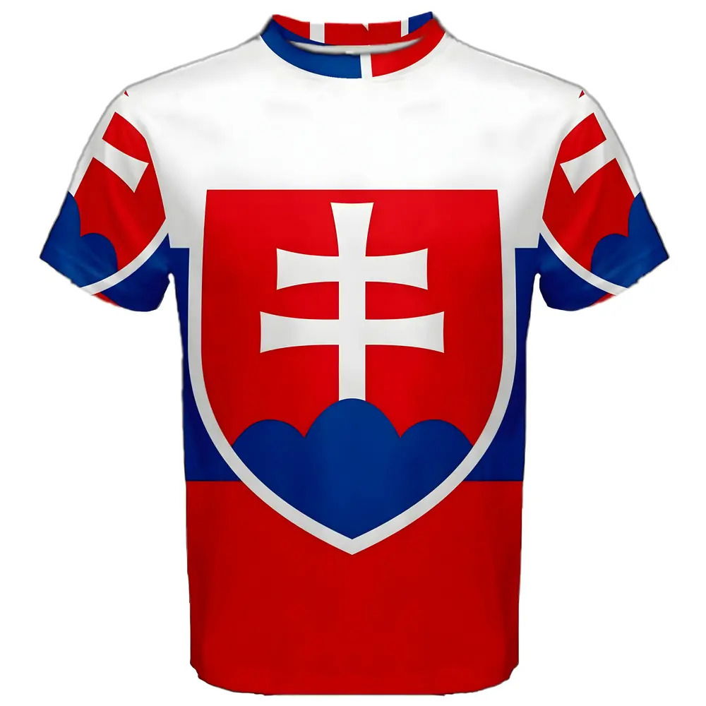 Slovakia Flag Sublimated Sports Jersey - Kids