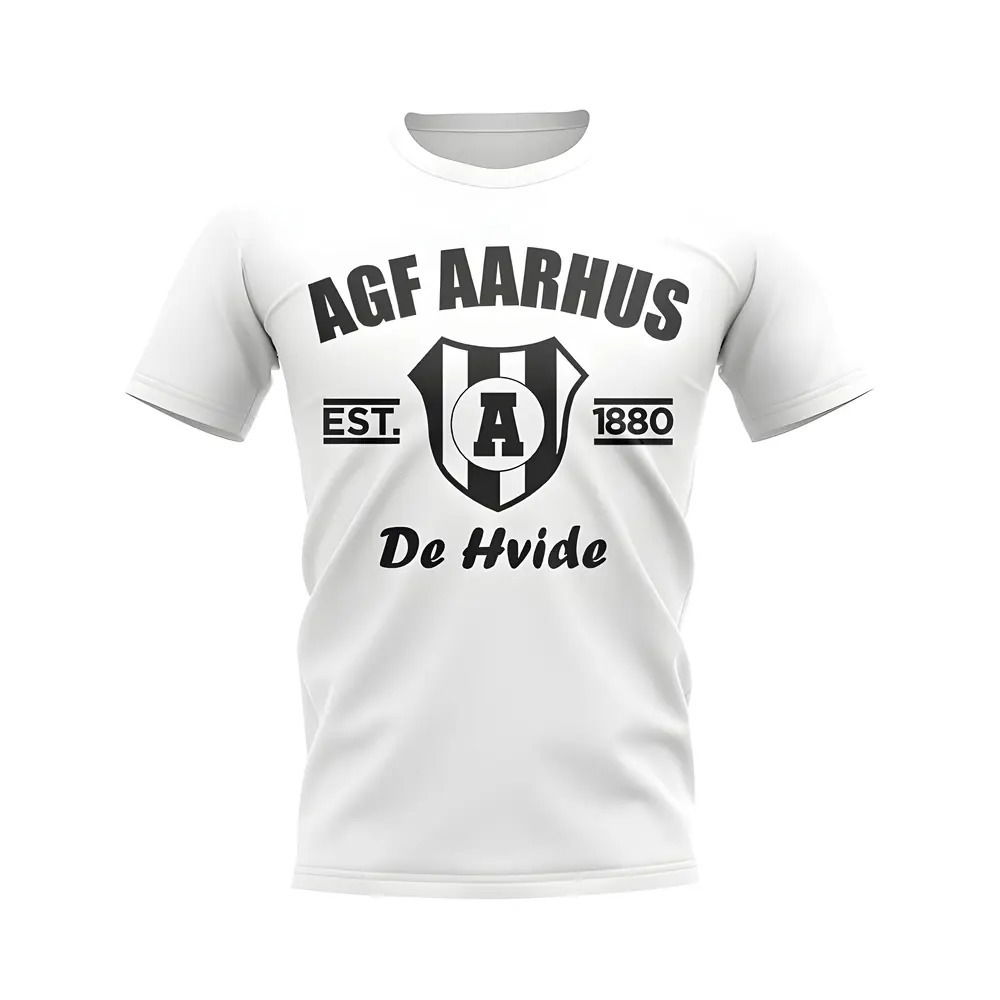 AGF Aarhus Established Football T-Shirt (White)