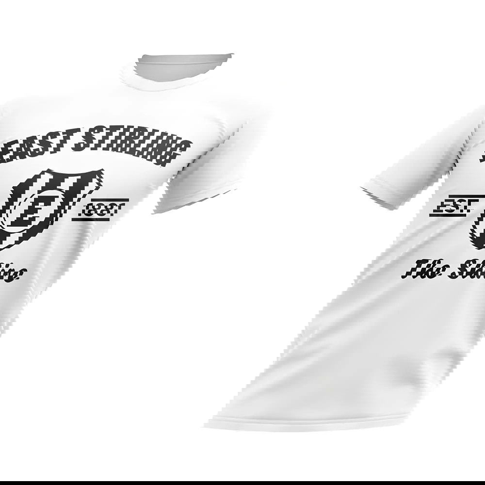East Stirling Established Football T-Shirt (White)