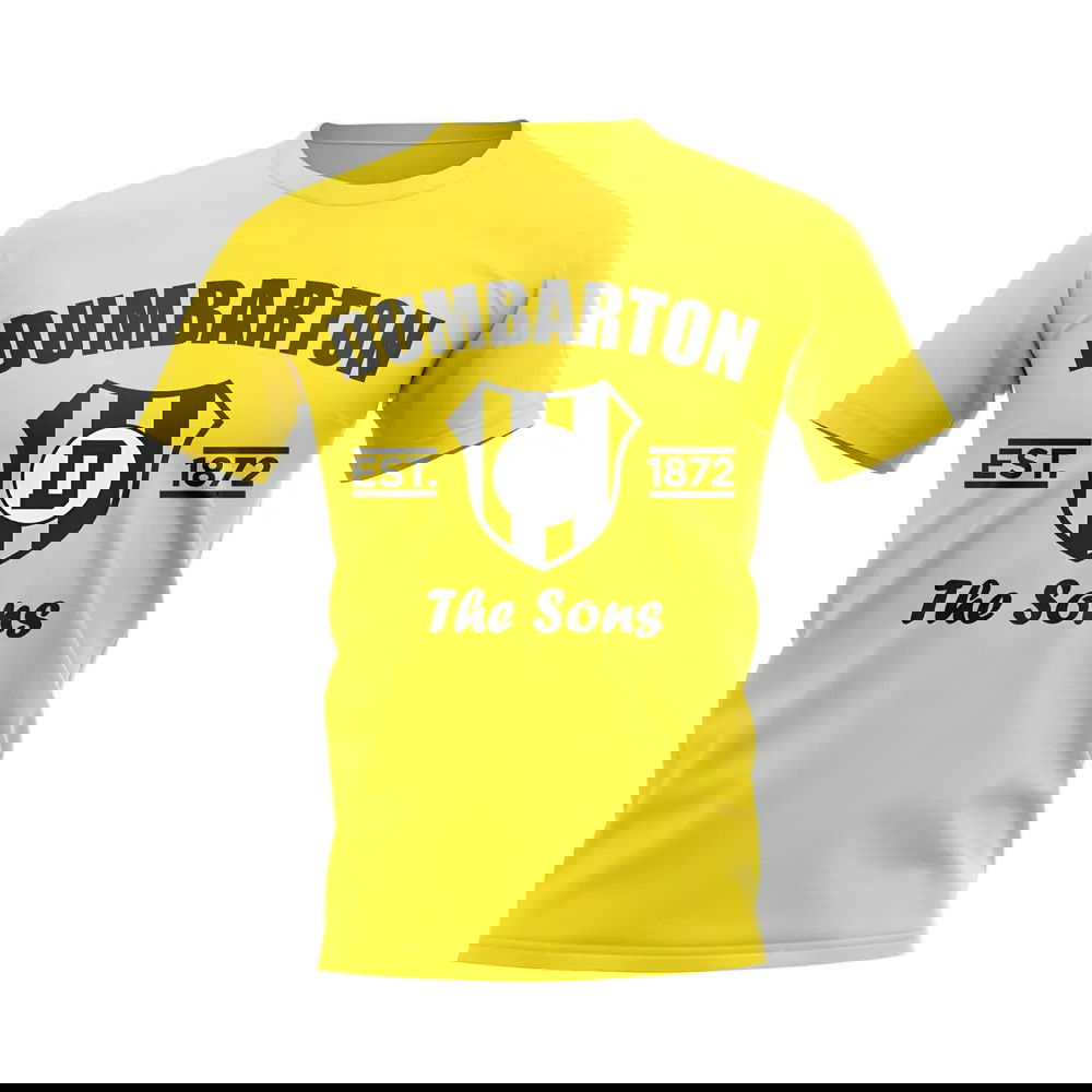 Dumbarton Established Football T-Shirt (Yellow)