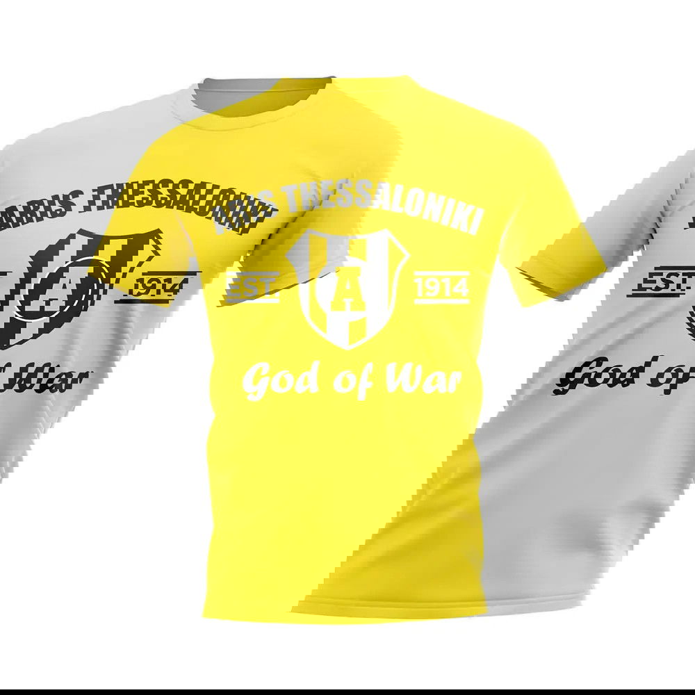 Aris Thessaloniki Established Football T-Shirt (Yellow)