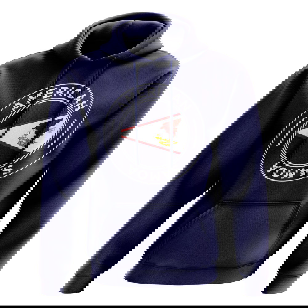 American Samoa Football Badge Hoodie (Navy)