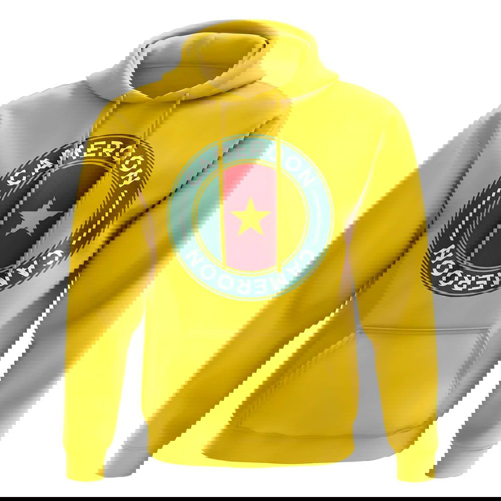 Cameroon Football Badge Hoodie (Yellow)