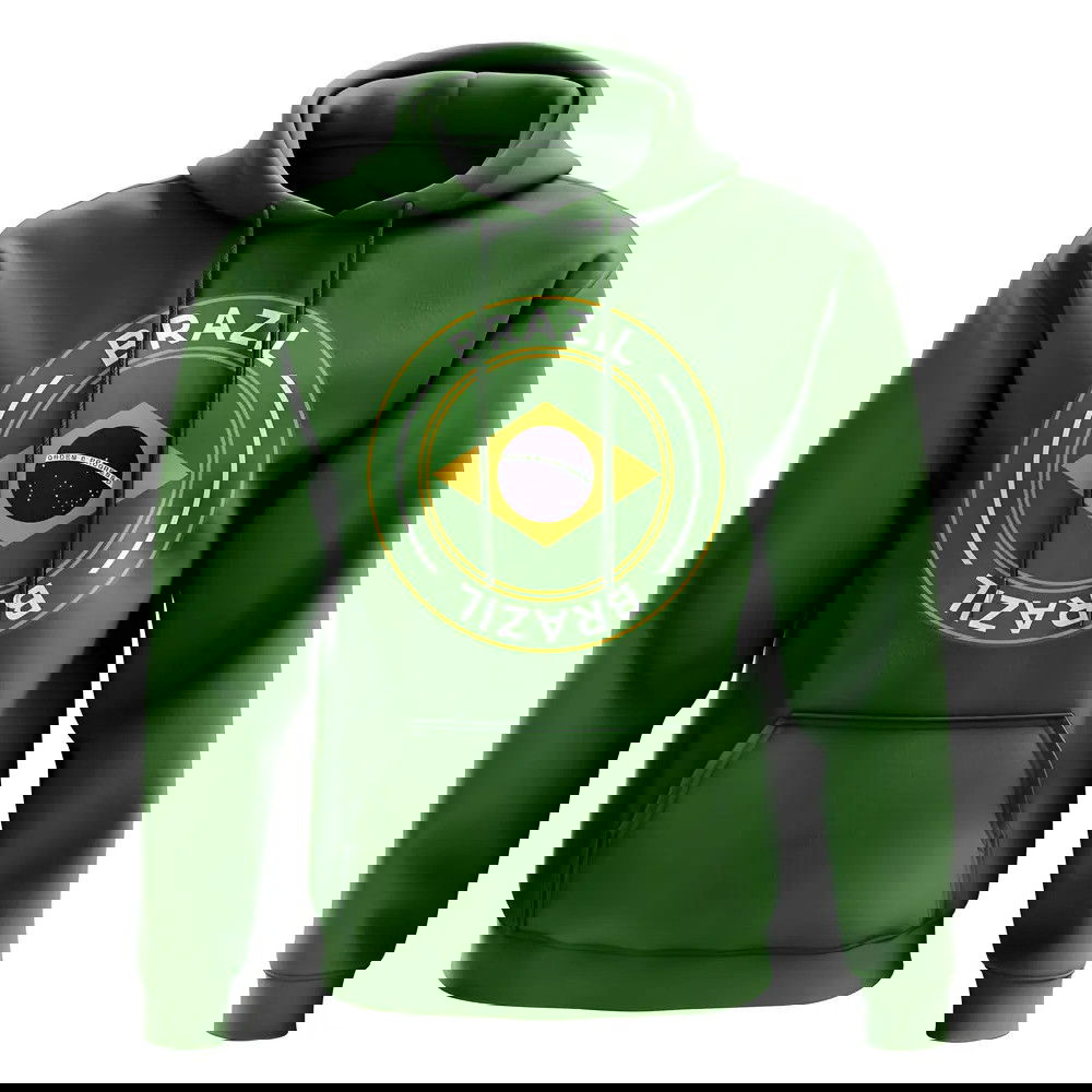 Brazil Football Badge Hoodie (Green)